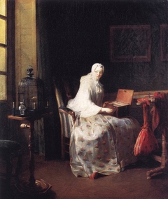 The Serinette by Jean-Baptiste-Siméon Chardin