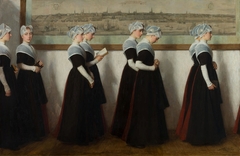 Girls at Amsterdam's Civic Orphanage by Nicolaas van der Waay