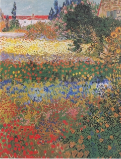 Flower-garden by Vincent van Gogh