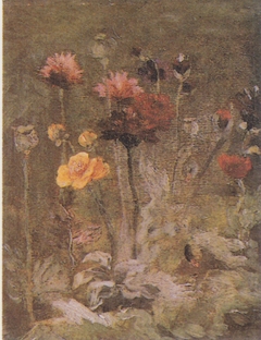 Still Life with Scabiosa and Ranunculus by Vincent van Gogh