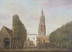 Utrechtsepoort van buiten, Amersfoort by Jordanus Hoorn