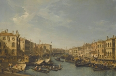 Venice, The Grand Canal, Looking South-West, From the Rialto Bridge to the Palazzo Foscari by Bernardo Bellotto