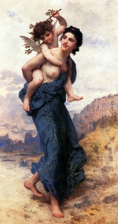 Venus and Cupid. by William-Adolphe Bouguereau