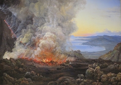 Vesuvius in Eruption by Johan Christian Dahl