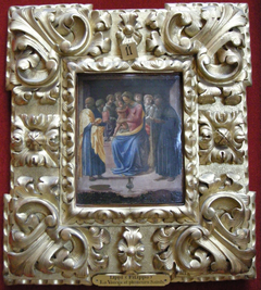 Vierge entre six anges et deux saints by Francesco Pesellino