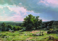 View near Dusseldorf by Ivan Shishkin