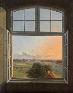 View of Dresden by Traugott Faber