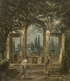 View of the Garden of the Villa Medici by Diego Velázquez