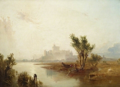 View of Windsor Castle from the River by James Baker Pyne