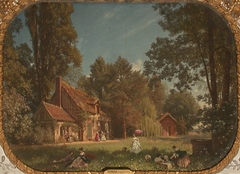 Vue du hameau de Chantilly by François-Louis Français