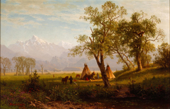 Wind River Mountains, Nebraska Territory by Albert Bierstadt