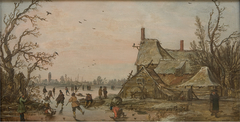 Winter Scene at a Farm by Jan van Goyen