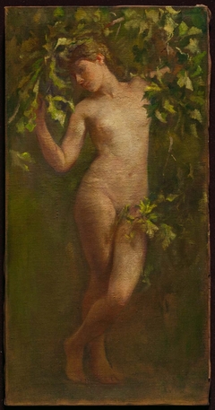 Woman Bending Down Branch (Study for Cornelius Vanderbilt II, House, New York) by John La Farge