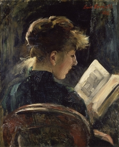 Woman Reading by Lovis Corinth