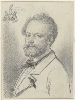 Zelfportret van Eugène van Maldeghem by Eugène Van Maldeghem