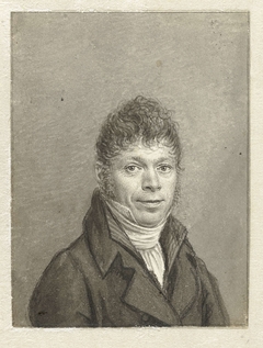 Zelfportret van Hendrik Willem Caspari by Hendrik Willem Caspari