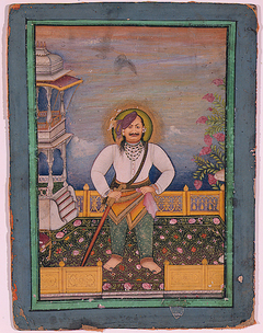 A Bundelkhand Raja standing on his terrace by Anonymous