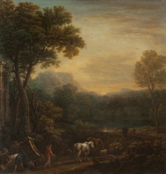 A Classical Landscape with Animals by John Wootton