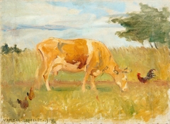 A cow in the meadow by Venny Soldan-Brofeldt