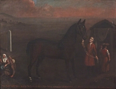 A Horse called 'Wenn', with his Groom and other Figures, at Newmarket by Joseph Brook