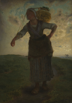 A Norman Milkmaid at Gréville by Jean-François Millet