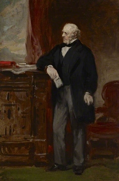 A Portrait Study of a Gentleman Standing in an Interior by Daniel Macnee