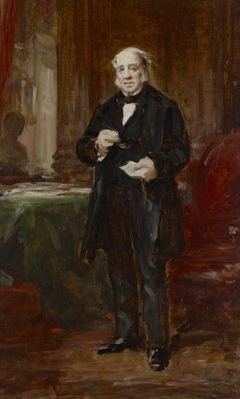 A Portrait Study of a Gentleman Standing in an Interior by Daniel Macnee