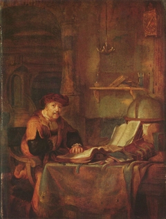 A Scolar in his Studio by Gerbrand van den Eeckhout