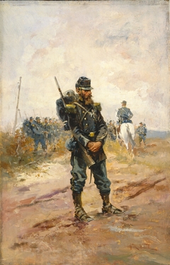 A Soldier by Alphonse-Marie-Adolphe de Neuville