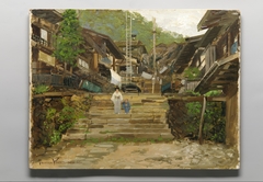 A Street in Ikao by Theodore Wores