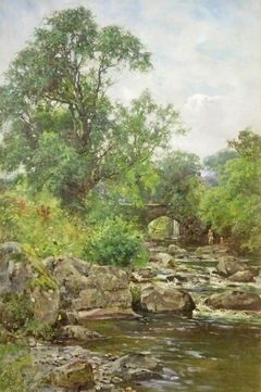 A Trout Stream near Chagford, Devon by Yeend King