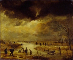 A Winter Scene by Aert van der Neer