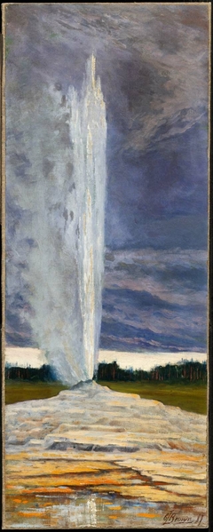 A Yellowstone Geyser by Grafton Tyler Brown