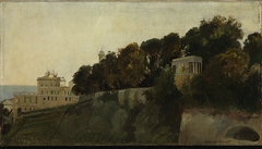 Abendstimmung aus der Villa Palavicini in Pegli bei Genua by Edmund Kanoldt