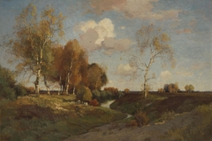 Afternoon in Autumn. The Brook of Wolfheze by Théophile de Bock