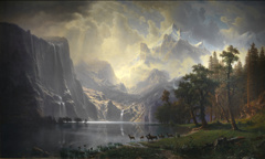 Among the Sierra Nevada, California by Albert Bierstadt