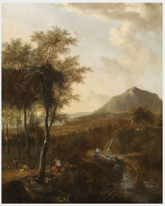 An Italianate Landscape by Frederik de Moucheron