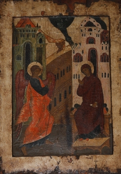 Annunciation by Master of the Novgorod School