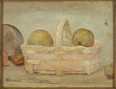 Apples in a basket by Tadeusz Makowski