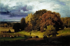 Autumn Oaks by George Inness