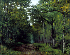 Avenue of Chestnut Trees at La Celle-Saint-Cloud by Alfred Sisley