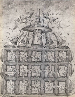 "babel"  (black pencil on paper) by walter carich