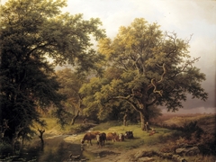 Brook by the Edge of the Woods by Barend Cornelis Koekkoek