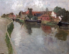 Canal in Volendam by Frits Thaulow