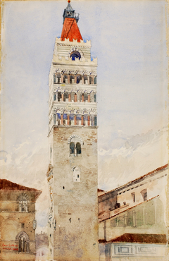 Cathedral Tower, Pistoia, Italy by Cass Gilbert