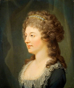 Charlotte Stuart, Duchess of Albany, 1753 - 1789. Daughter of Prince Charles Edward Stuart by Hugh Douglas Hamilton