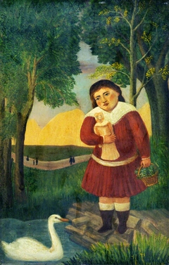 Child with a Doll in a Landscape by Henri Rousseau