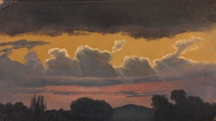 Cloud Study over Landscape by Knud Baade