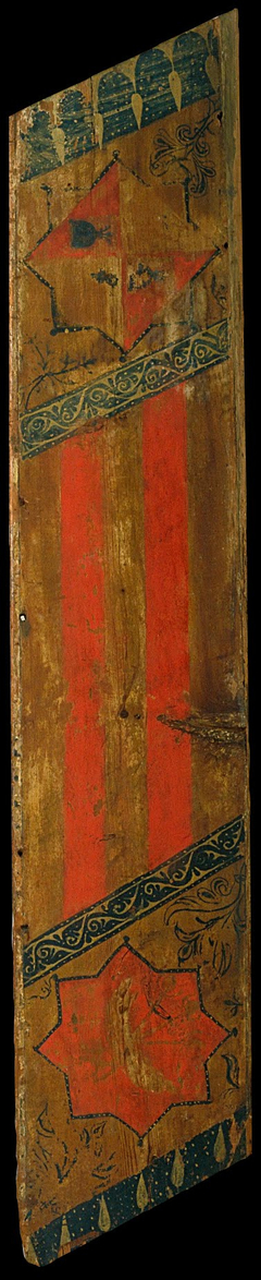 Coffered ceiling panel with the coats of arms of the Cardona family and of the Count of Empúries by Anonymous