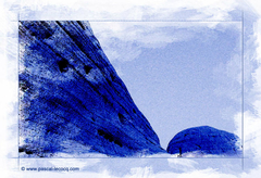 CYANOTYPE KATA TJUTA V - by Pascal by Pascal Lecocq